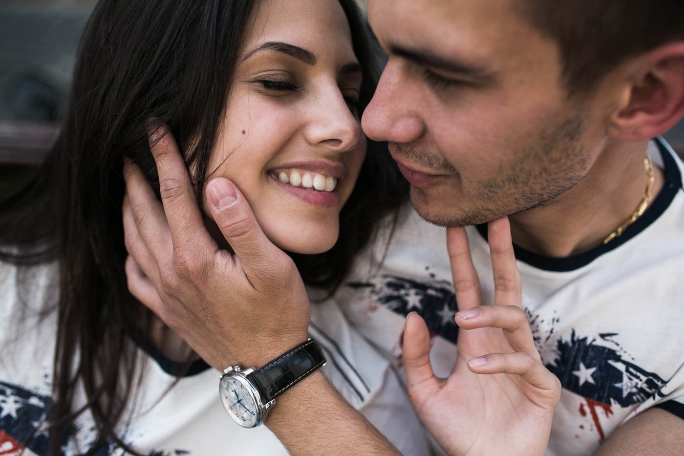 Pegadas na hora do beijo